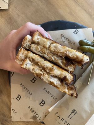 Onion soup cheese toastie   at Bartels in Phuket