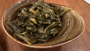 Collard greens  at Hickory & Hazel in Atlanta