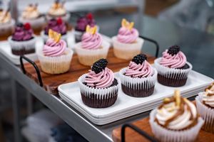 Organic + Vegan Cupcakes at the Rockin' Cat Organic Cafe in Bellevue, PA. at Rockin' Cat Organic Cafe & Roastery in Bellevue