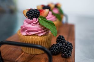 Organic + Vegan Cupcakes at the Rockin' Cat Organic Cafe in Bellevue, PA. at Rockin' Cat Organic Cafe & Roastery in Bellevue