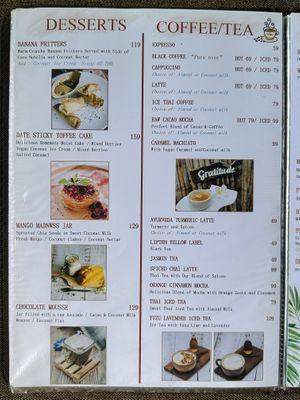 Menu  at Pure Vegan Heaven - Old Town in Chiang Mai