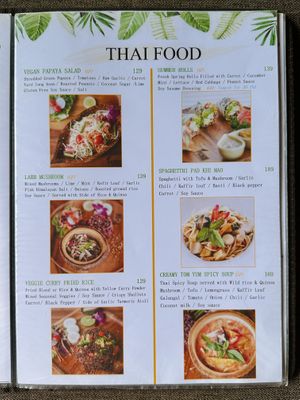 Menu  at Pure Vegan Heaven - Old Town in Chiang Mai