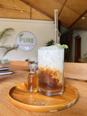 Caramel machiato (99 THB)  at Pure Vegan Heaven - Old Town in Chiang Mai