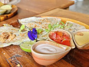 Guacamole quesadilla (179 THB)  at Pure Vegan Heaven - Old Town in Chiang Mai