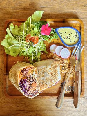 Breakfast burrito (179 THB)  at Pure Vegan Heaven - Old Town in Chiang Mai