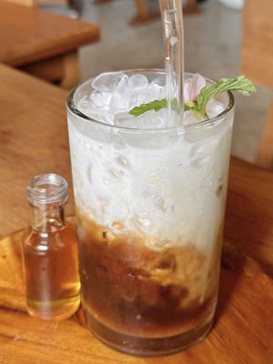 Caramel machiato (99 THB)  at Pure Vegan Heaven - Old Town in Chiang Mai