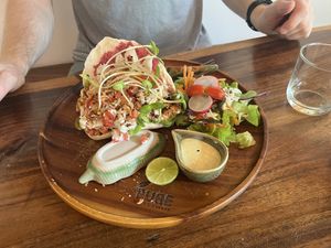 Mushroom pita pocket   at Pure Vegan Heaven - Old Town in Chiang Mai