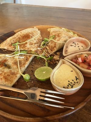 Avocado guac quesadilla  at Pure Vegan Heaven - Old Town in Chiang Mai