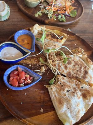 Mushroom quesadilla   at Pure Vegan Heaven - Old Town in Chiang Mai