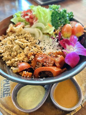 Tofu bliss bowl (189 THB)  at Pure Vegan Heaven - Old Town in Chiang Mai