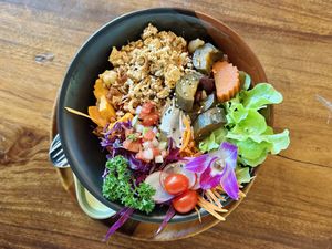 Tofu bliss bowl (189 THB)  at Pure Vegan Heaven - Old Town in Chiang Mai