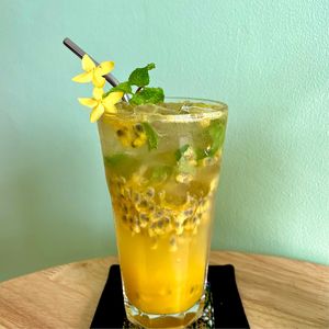 Passion Fruit Soda at Cambodhi in Kampot