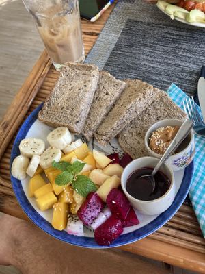The ‘sweet’ breakfast   at Cambodhi in Kampot