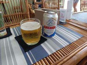 Cambodia beer anchor at Cambodhi in Kampot