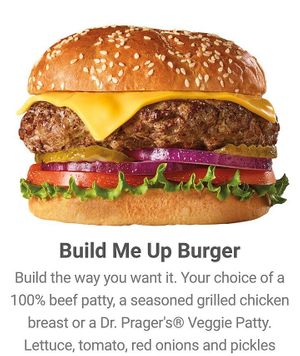 Build Me Up Veggie Burger ⚠️ cheese is not vegan ⚠️ at The Burger Den in Nogales