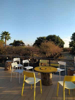 Beautiful views at Bakery Café in Seogwipo