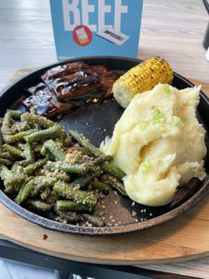 BBQ Tofu Ribs  at Nabati Bistro in Dubai