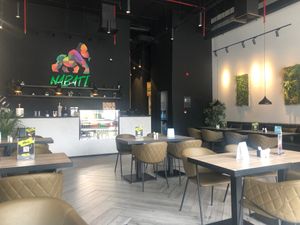 The interior  at Nabati Bistro in Dubai