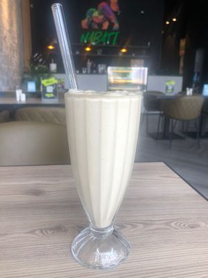 Peanut butter milkshake at Nabati Bistro in Dubai