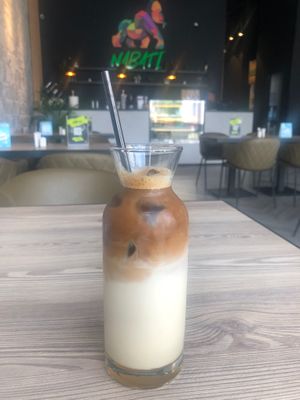Caramel macchiato  at Nabati Bistro in Dubai