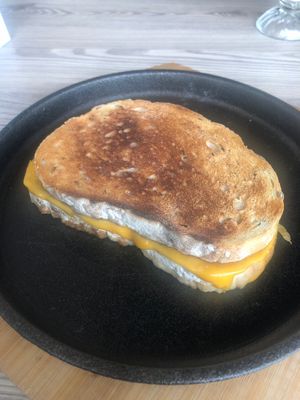 Grilled cheese sandwich  at Nabati Bistro in Dubai
