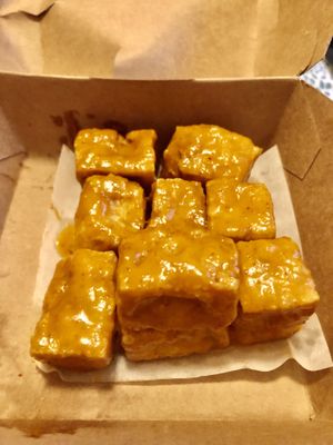 Dynamite tofu puffs   at Nabati Bistro in Dubai