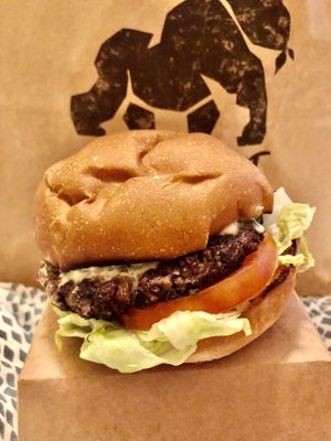 Kafta burger  at Nabati Bistro in Dubai