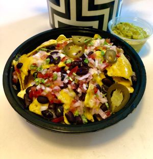 Loaded nachos   at Nabati Bistro in Dubai
