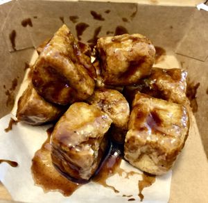 BBQ Tofu puffs  at Nabati Bistro in Dubai