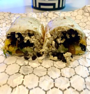 Breakfast burrito   at Nabati Bistro in Dubai