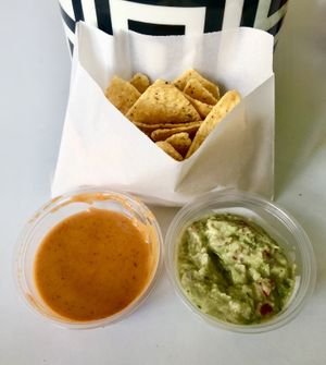 Tortillas and dips  at Nabati Bistro in Dubai