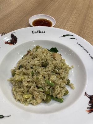 Green curry rice   at Krua Boon - Silom - ครัวบุญ in Bangkok