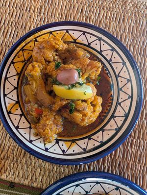 Cauliflower at Zayna Moroccan Taste in Casablanca