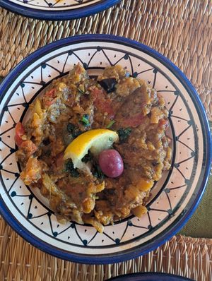 Baba ganouj at Zayna Moroccan Taste in Casablanca