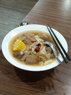 藥膳猴頭菇拉麵 at Rude Vegetarian Noodle World in New Taipei City