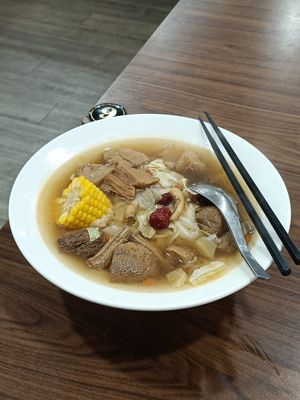 藥膳猴頭菇拉麵 at Rude Vegetarian Noodle World in New Taipei City