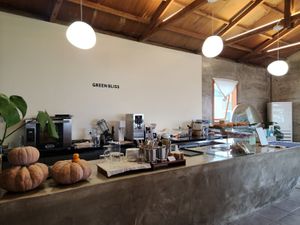 Cafe space  at Green Bliss in Jeju