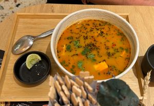 Tom Yum soup (spicy)  at FOODSTOCK Bistro in Prague