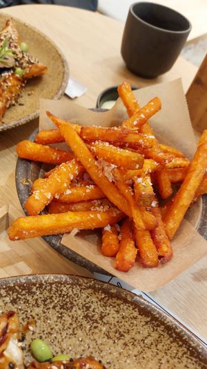 Sweet potato fries at FOODSTOCK Bistro in Prague