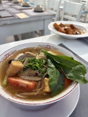Thai noodle dish  at An Nhi Chay in Hue
