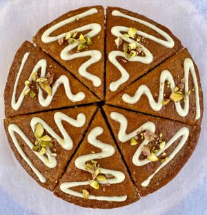 Orange Pistachio Olive Oil Cake at Maple & Maine Pastry Kitchen in Boston