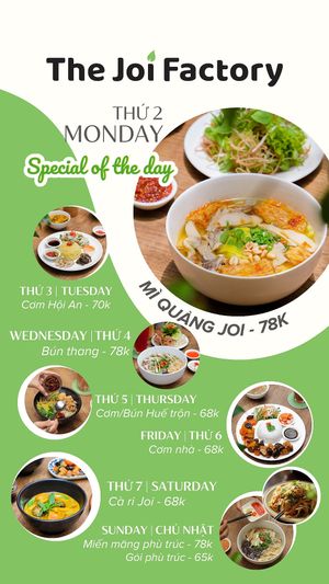 SPECIAL OF THE DAY…a different one each day. at The Joi Factory - Phu My Hung in Ho Chi Minh City