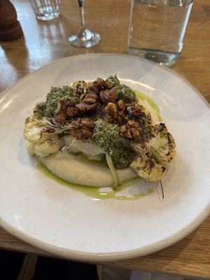 Cauliflower steak  at Samphire in Whitstable