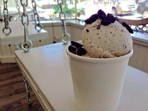 Vegan cookies n cream at Tremont Scoops in Cleveland