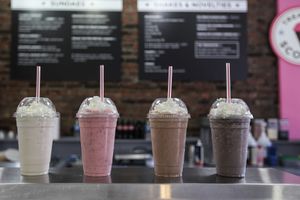 vegan shakes at Tremont Scoops in Cleveland