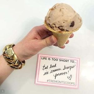 buckeye blitz ice cream at Tremont Scoops in Cleveland