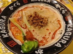 Tantan ramen vegan at Ramen Kagura in Alicante