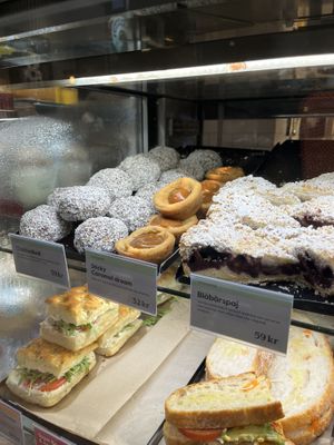 Selection of vegan items   at Espresso House - Barkarby Outlet in Jaerfaella