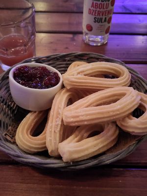 Churros at Siguldas Ezītis miglā in Sigulda