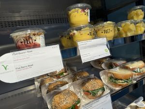 mostly vegetarian, NOT vegan  at Pret A Manger - Hauptbahnhof in Frankfurt